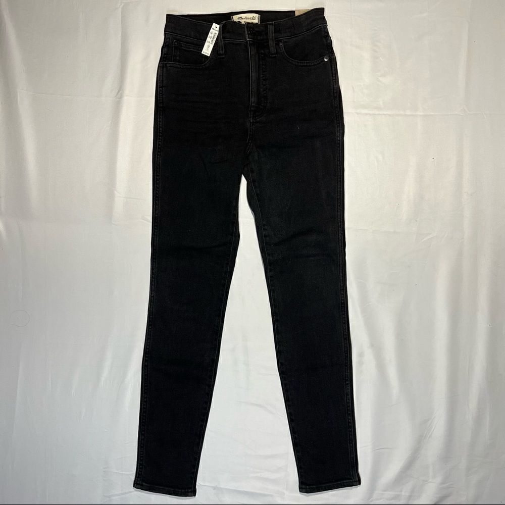 Madewell 10 High Rise Skinny Jeans Starky Wash Black‎ Women 27